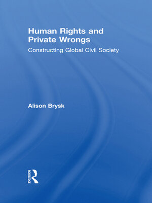 cover image of Human Rights and Private Wrongs